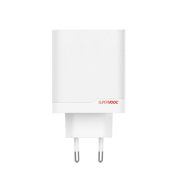 OnePlus SUPERVOOC 120W Dual USB-A + USB-C Cestovní Nabíječka + USB-C/USB-C Kabel White