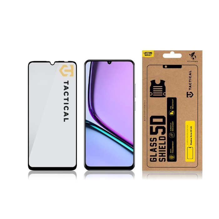 Tactical Glass Shield 5D sklo pro Realme Note 60 4G Black